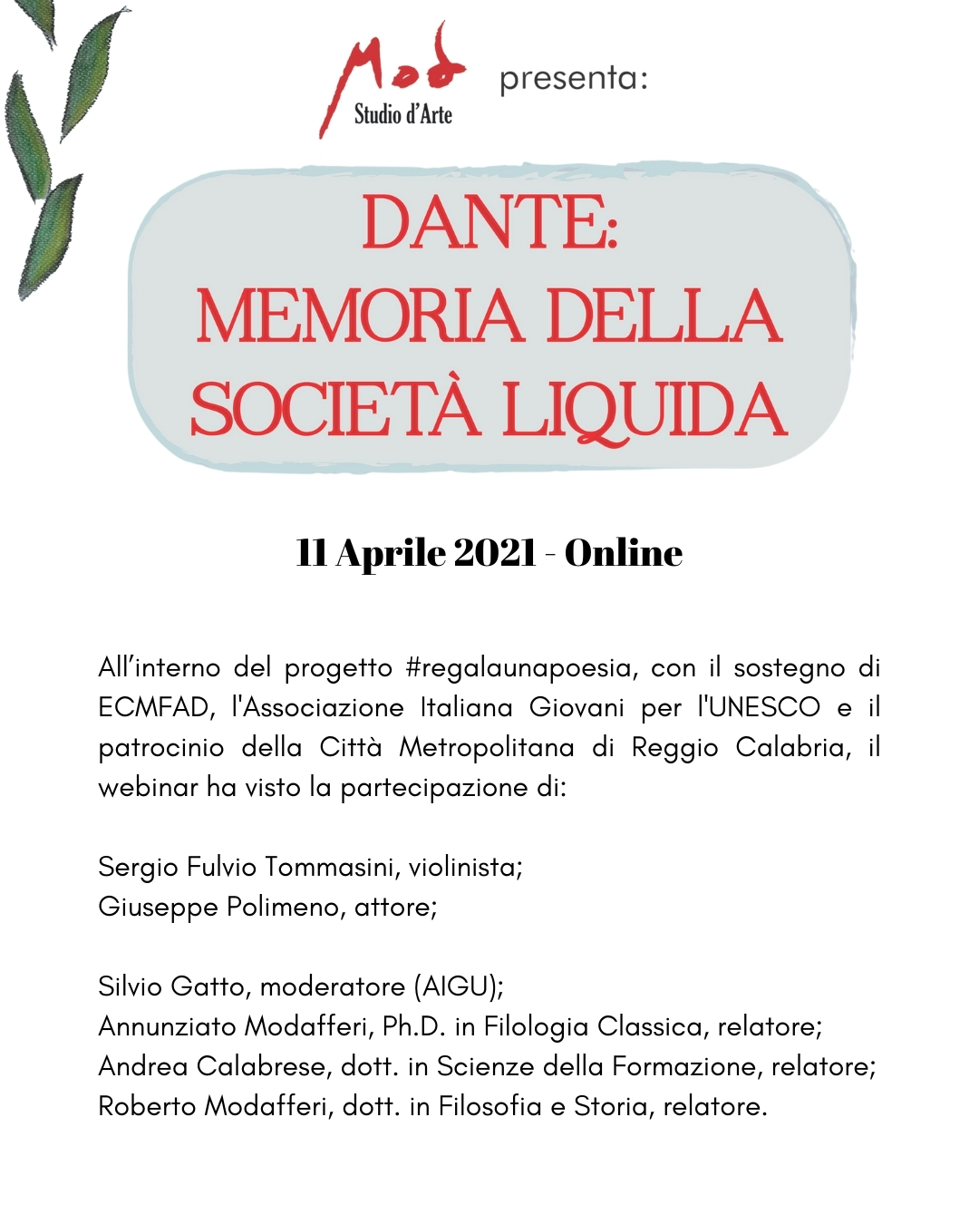 Dante: memoria della società liquida